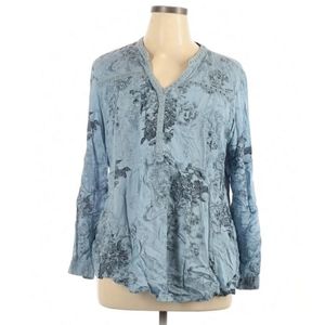 VINTAGE AMERICA BLUES WOVEN TOP